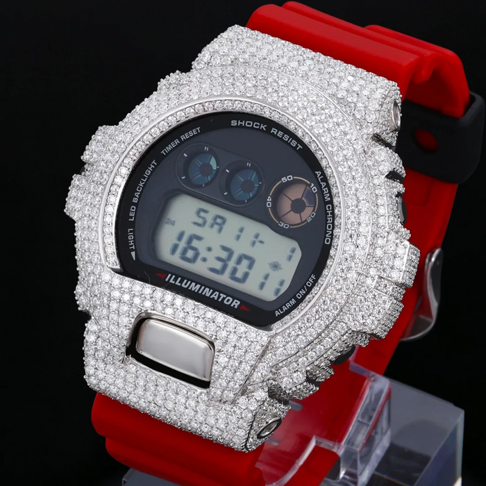 Iced Out Watch Bezel Case Compatible with DW6900 TQW0001