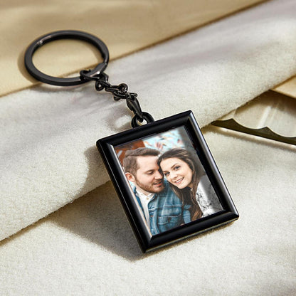 Custom Photo Keychain Minimalist Photo Frame Creative Gift For Husband