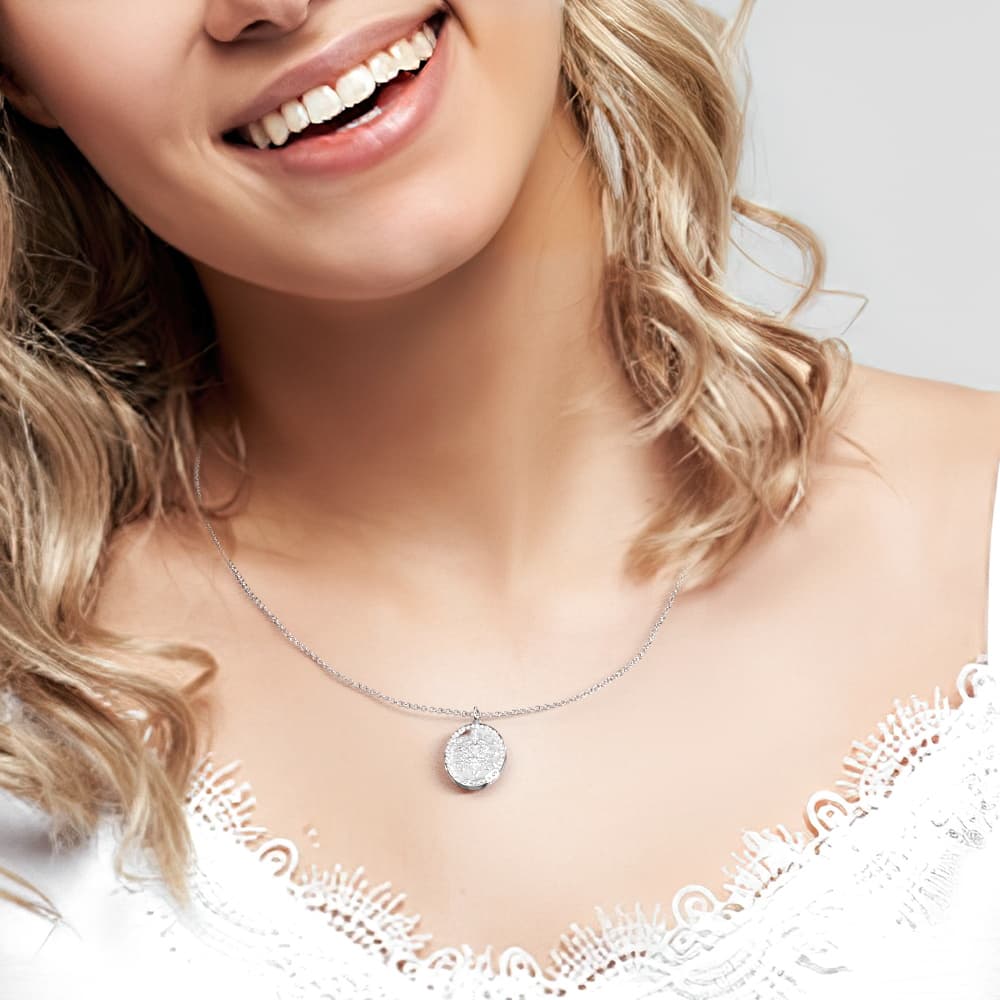 Personalized Photo Necklace Custom Anniversary Gift For Wife