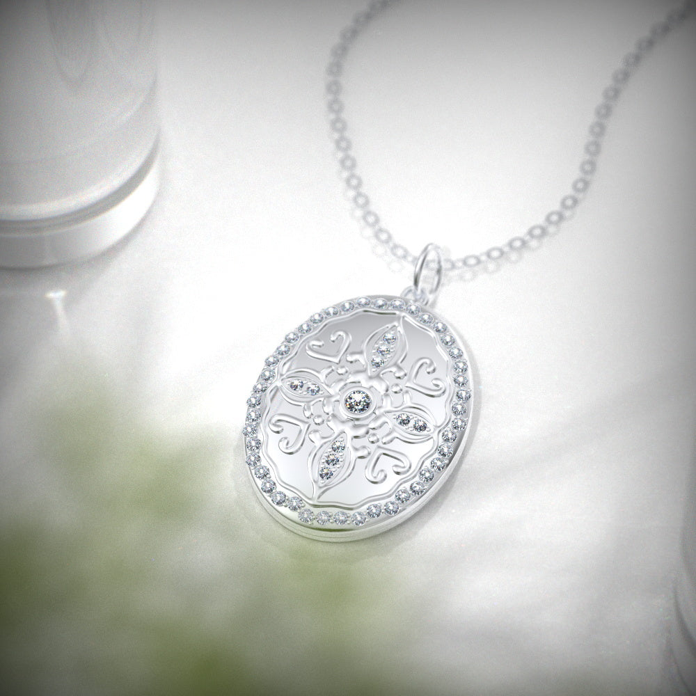 Personalized Photo Necklace Custom Anniversary Gift For Wife