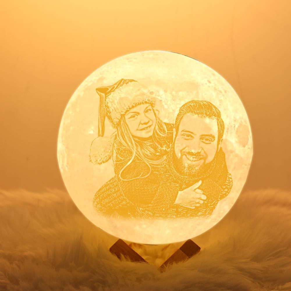 Custom 3D Printed Photo Lunar Light Moon Lamp For Your Cute Baby