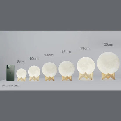 Remote Control Photo Moon Lamp Custom 3D Photo Light For Cute Pet