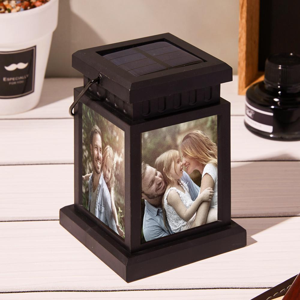 Personalized Photo Lantern Nightlight Lamp Solar Garden Light Anniversary Gifts for Couple