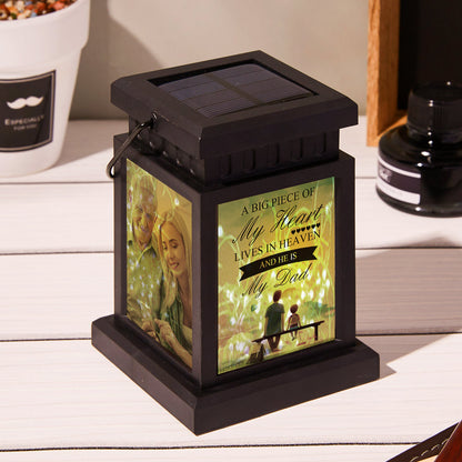 Personalized Photo Lantern Nightlight Lamp Solar Garden Light Anniversary Gifts for Couple