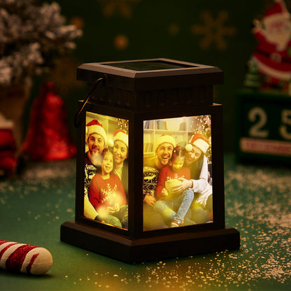 Personalized Photo Lantern Nightlight Lamp Solar Garden Light Anniversary Gifts for Couple