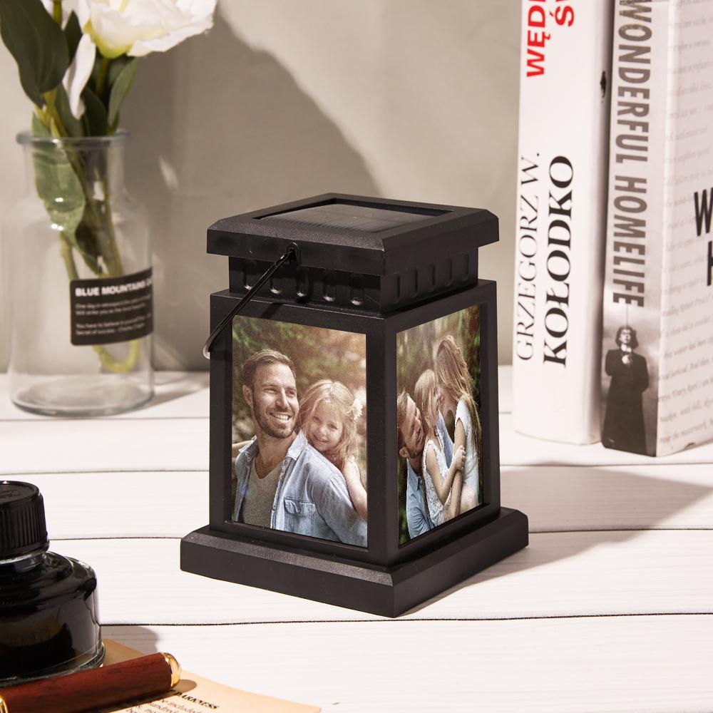 Personalized Photo Lantern Nightlight Lamp Solar Garden Light Anniversary Gifts for Couple