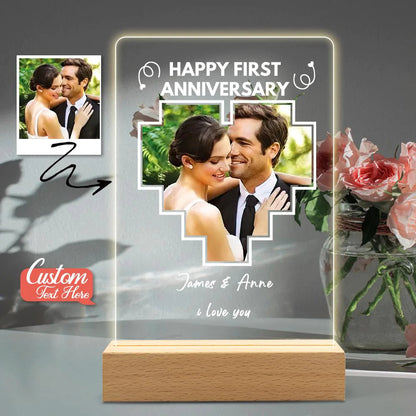 Personalized Photo 3d Led Lamp Acrylic Night Light For Anniversary Gift