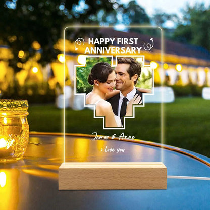 Personalized Photo 3d Led Lamp Acrylic Night Light For Anniversary Gift