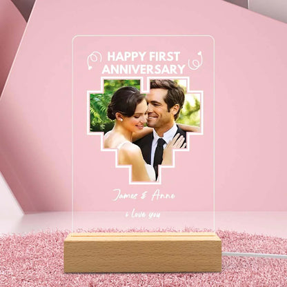 Personalized Photo 3d Led Lamp Acrylic Night Light For Anniversary Gift