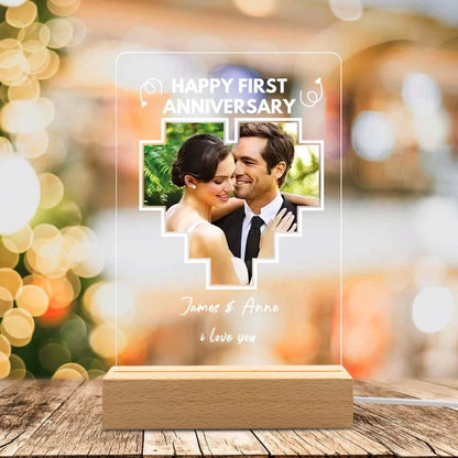 Personalized Photo 3d Led Lamp Acrylic Night Light For Anniversary Gift
