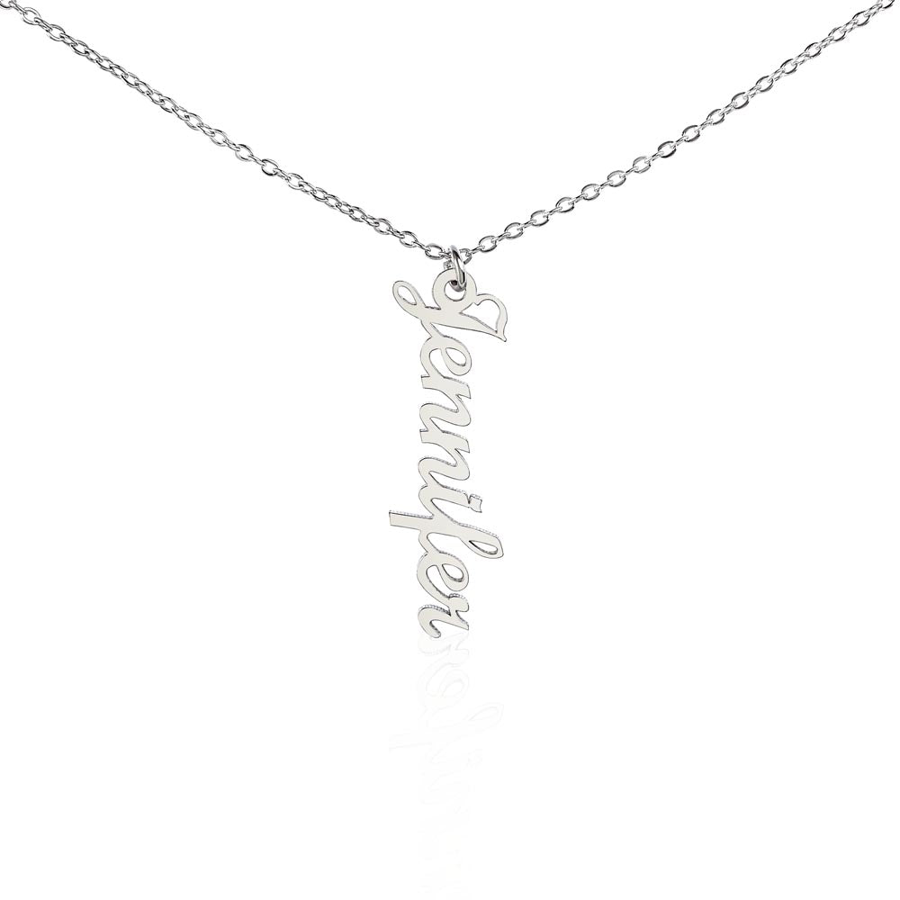Multi Name Vertical Name Necklace
