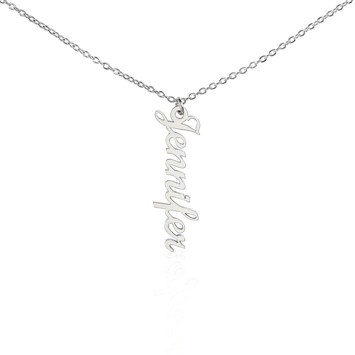 Multi Name Vertical Name Necklace