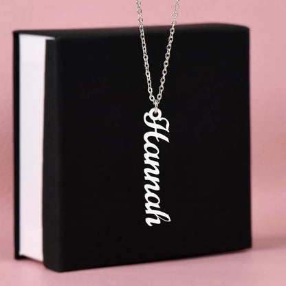 Multi Name Vertical Name Necklace