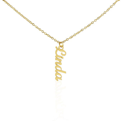 Multi Name Vertical Name Necklace
