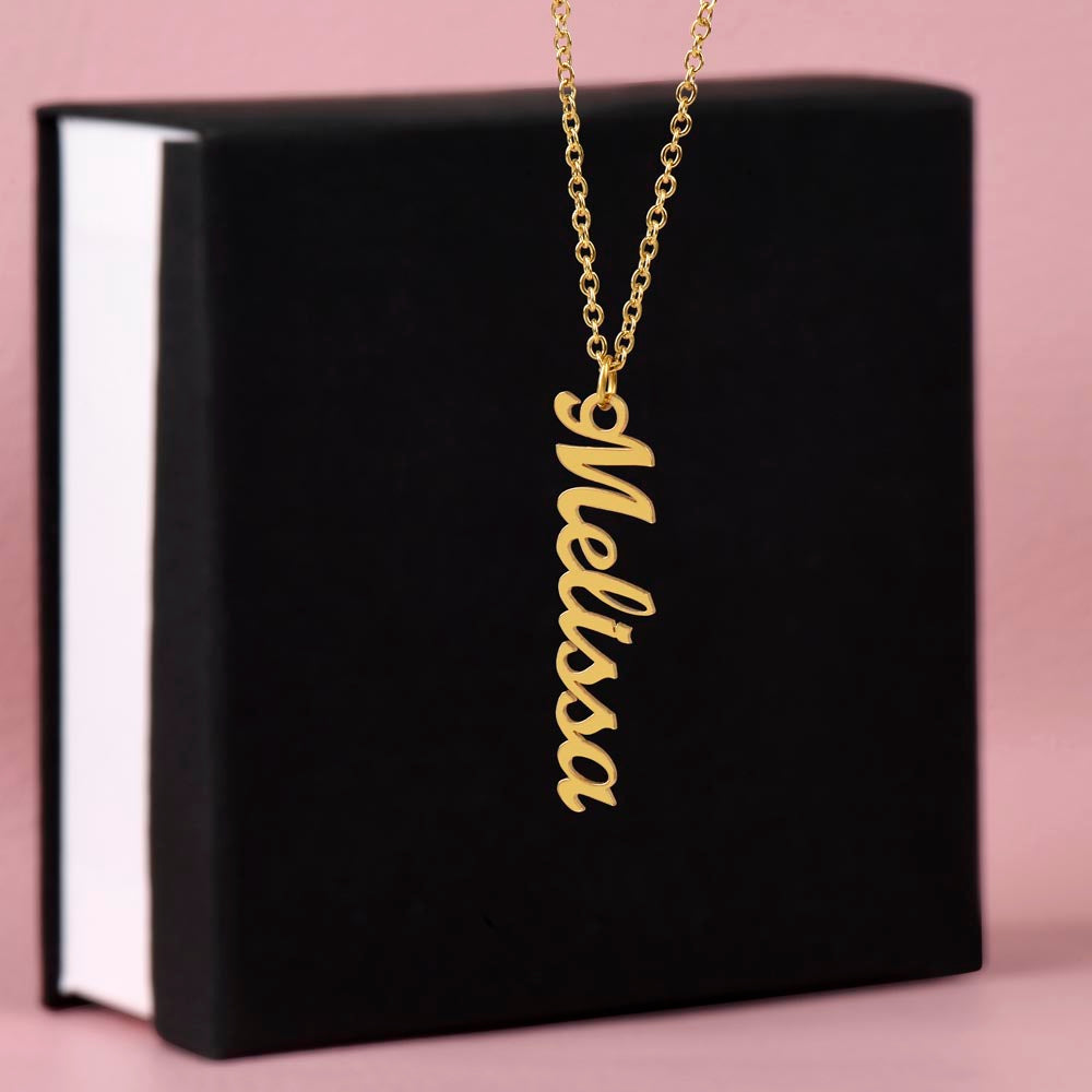 Multi Name Vertical Name Necklace