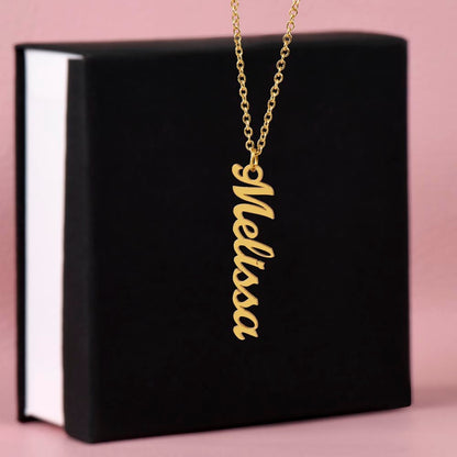 Multi Name Vertical Name Necklace