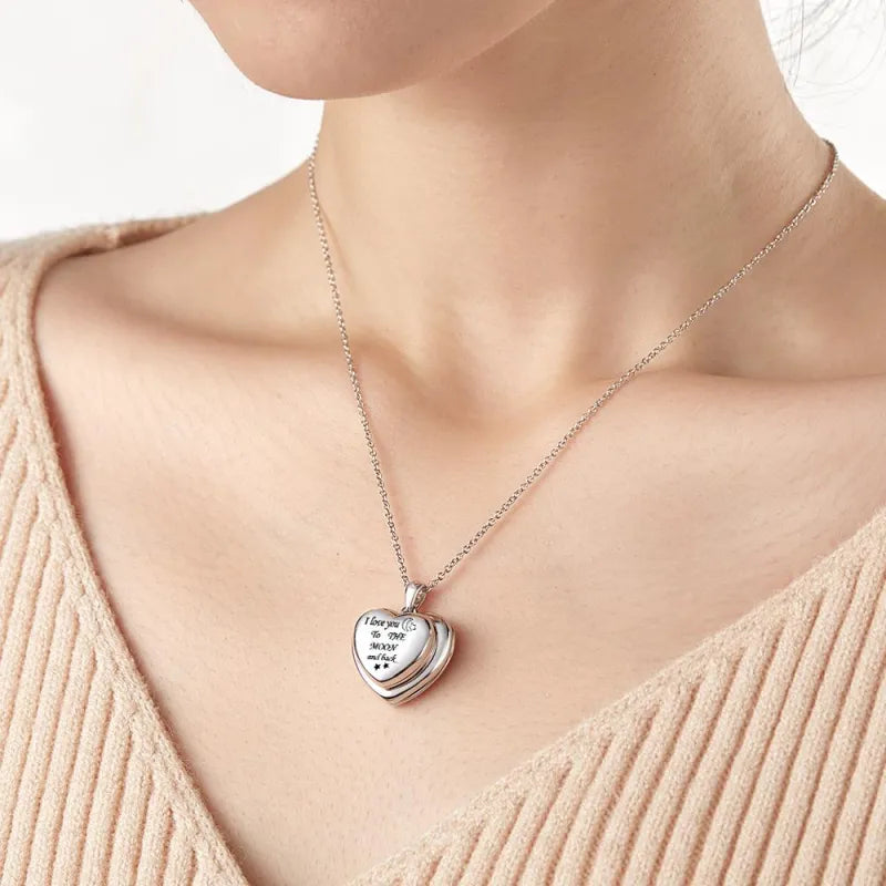 Custom Photo Locket Necklace  Pendant 4 Photos Locket Gift for Women