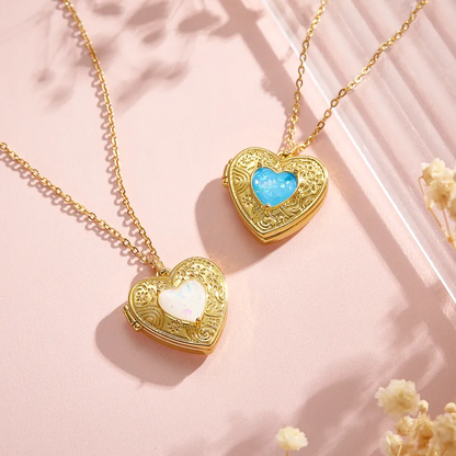 Custom Photo Necklace Trendsetting Love Heart Pendant GIft for Women