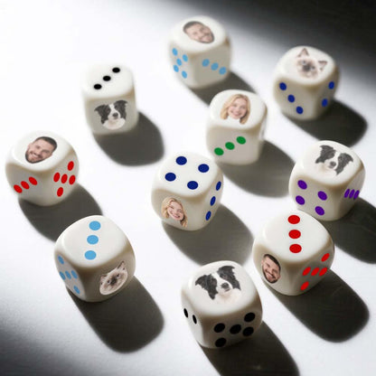 Custom Face Dice Birthday Gifts & Funny Party Game Gift For Party