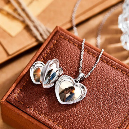 Custom Photo Locket Necklace  Pendant 4 Photos Locket Gift for Women