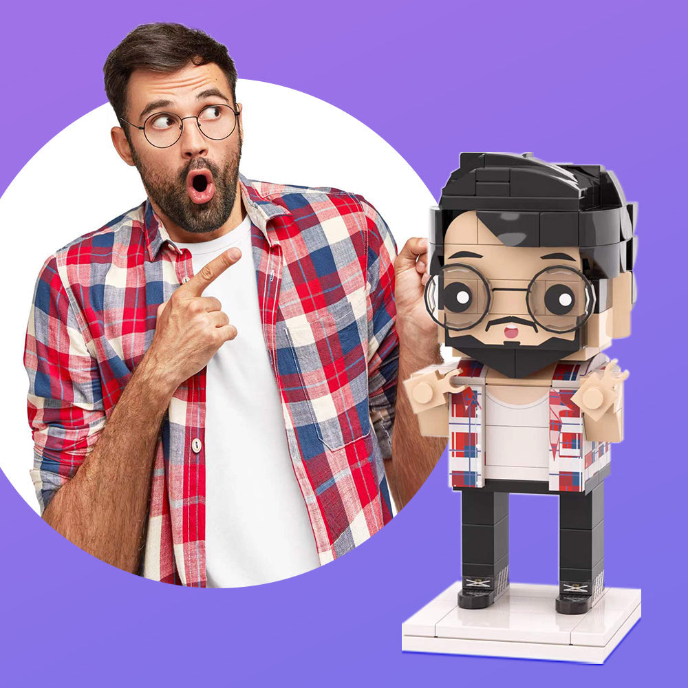 Full Body Customizable 1 Person Custom Brick Figures Small Particle Block Toy Brick Me Figures For Funny Girl