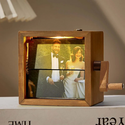 Custom Halloween Photo Flipbook Frame Animation Machine Hand cranked Detachable Photos with Light Halloween Gifts