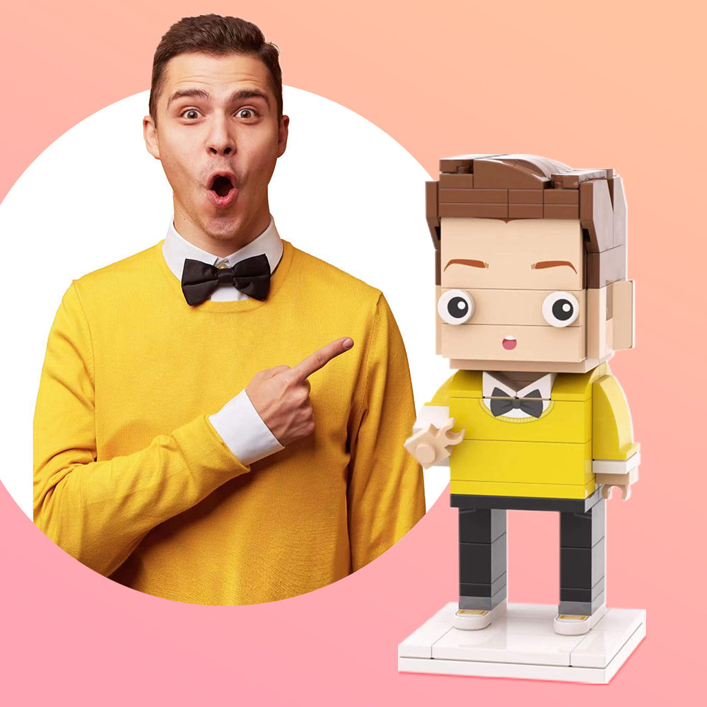 Full Body Customizable 1 Person Custom Brick Figures Small Particle Block Toy Brick Me Figures For Funny Girl