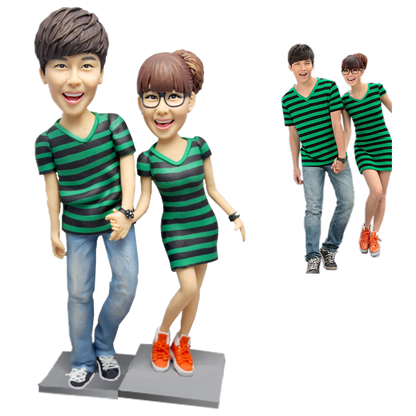 Fully Customizable Two person Custom Bobbleheads