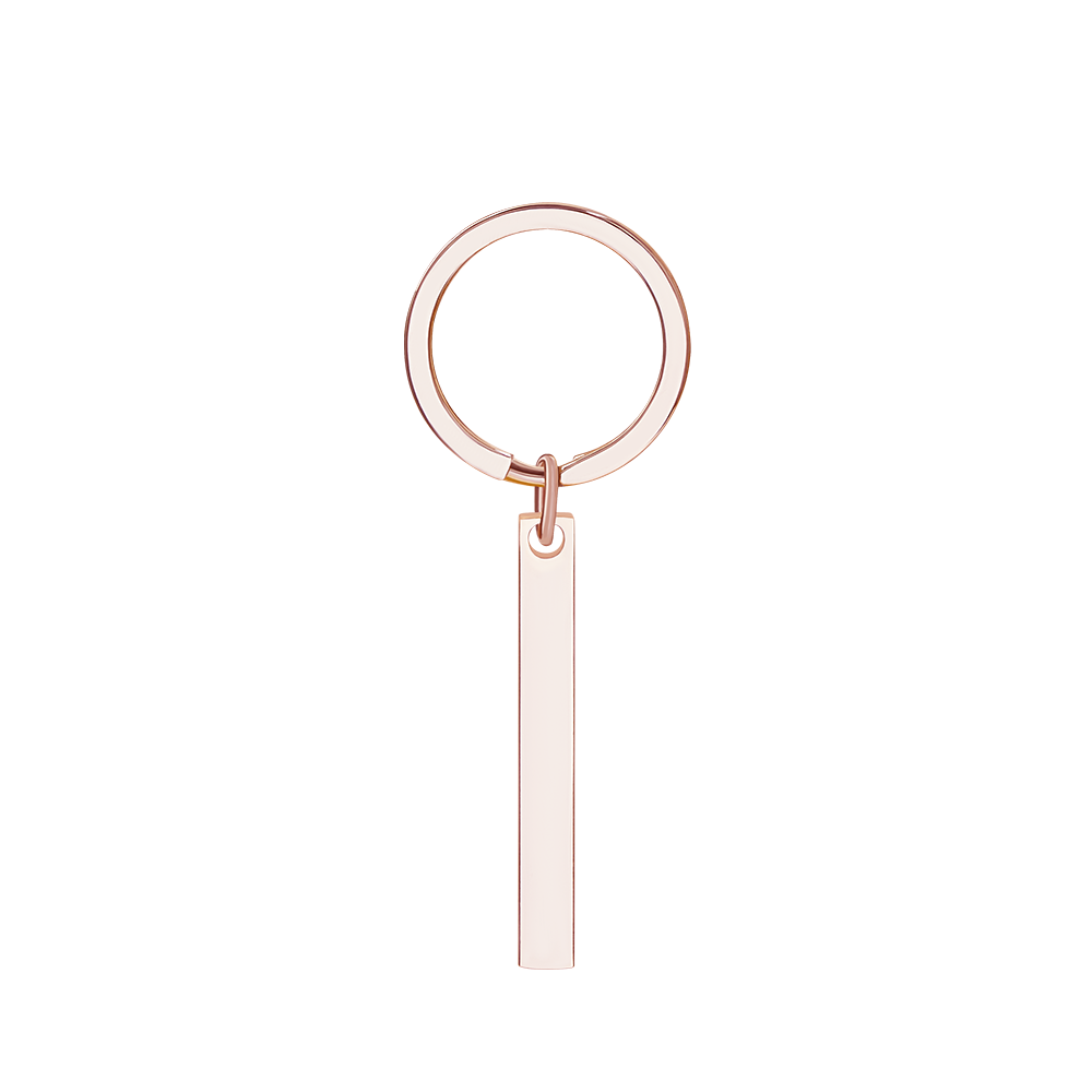 Personalized 3D Bar Keychain Engraved Music Code Key Chain