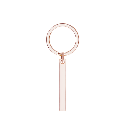 Personalized 3D Bar Keychain Engraved Music Code Key Chain