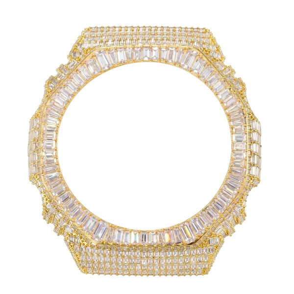 Hip Hop Moissanite Baguette Halo Bezel Case for GA2100 TQW0019