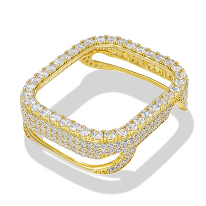 Hip Hop Moissanite Iced Bezel Case Compatible with Apple Watch Series 11