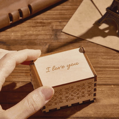 Custom Digital Music Box Any song Tune or Voice Personalized Wooden Photo Music Box with Text Anniversary Gifts