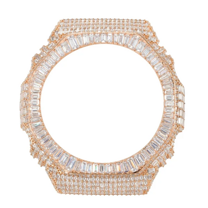 Hip Hop Moissanite Baguette Halo Bezel Case for GA2100 TQW0019