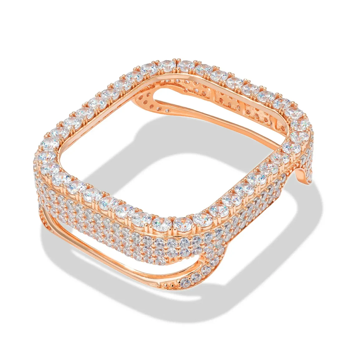 Hip Hop Moissanite Iced Bezel Case Compatible with Apple Watch Series 11