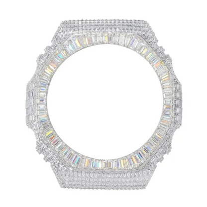 Hip Hop Moissanite Baguette Halo Bezel Case for GA2100 TQW0019