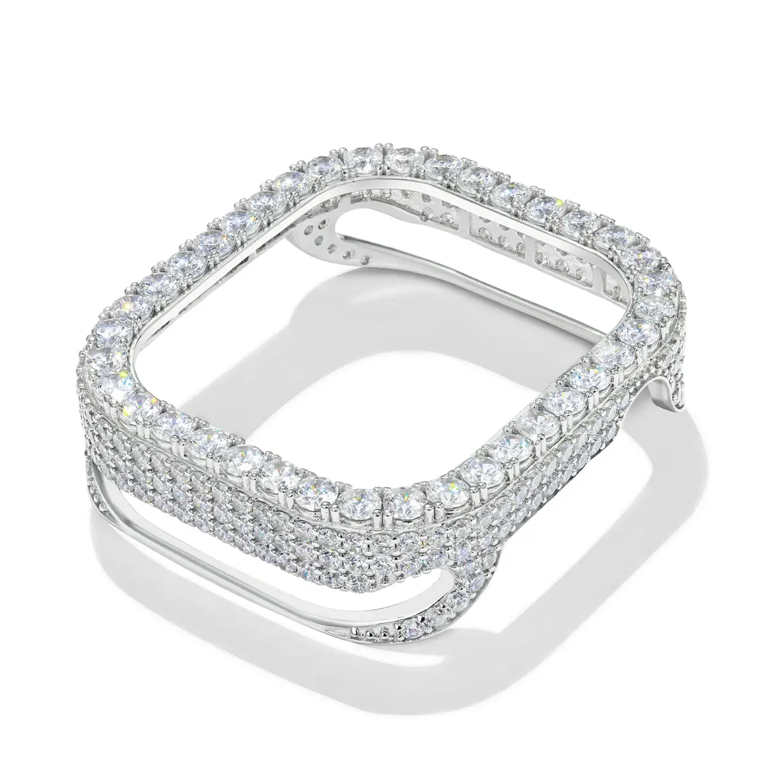 Hip Hop Moissanite Iced Bezel Case Compatible with Apple Watch Series 11