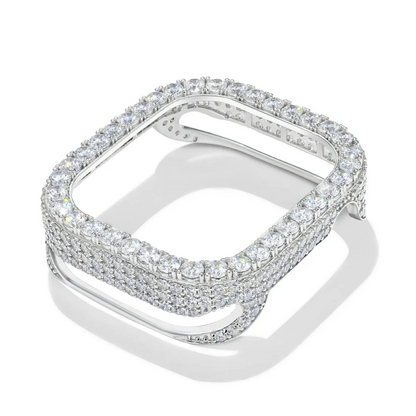 Hip Hop Moissanite Iced Bezel Case Compatible with Apple Watch Series 11