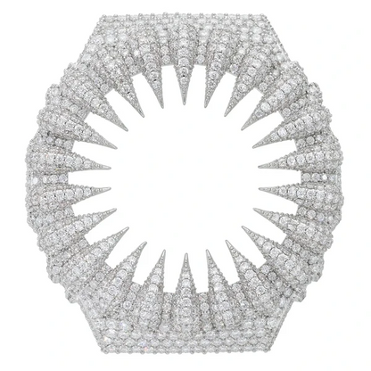 Bear Claw Iced Out Moissanite Silver Watch Case for GA2100 TQW0039